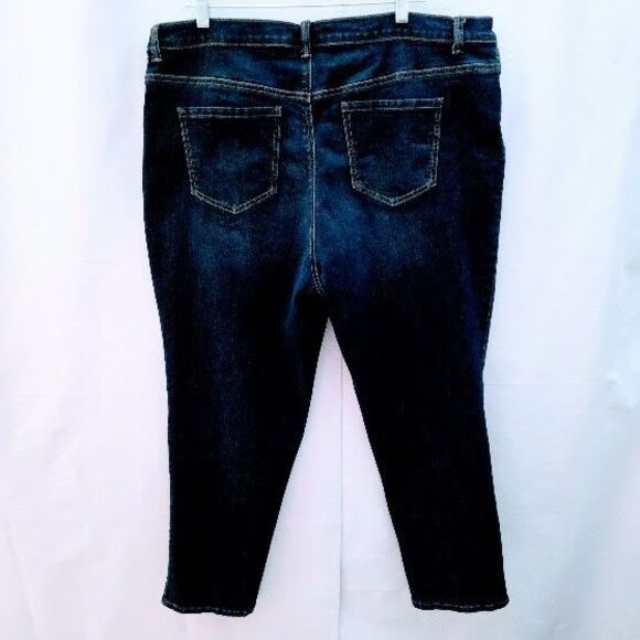 Gloria Vanderbilt Jeans 20W Amanda Straight Leg Stretch Denim Pants Plus Size - Picture 3 of 12